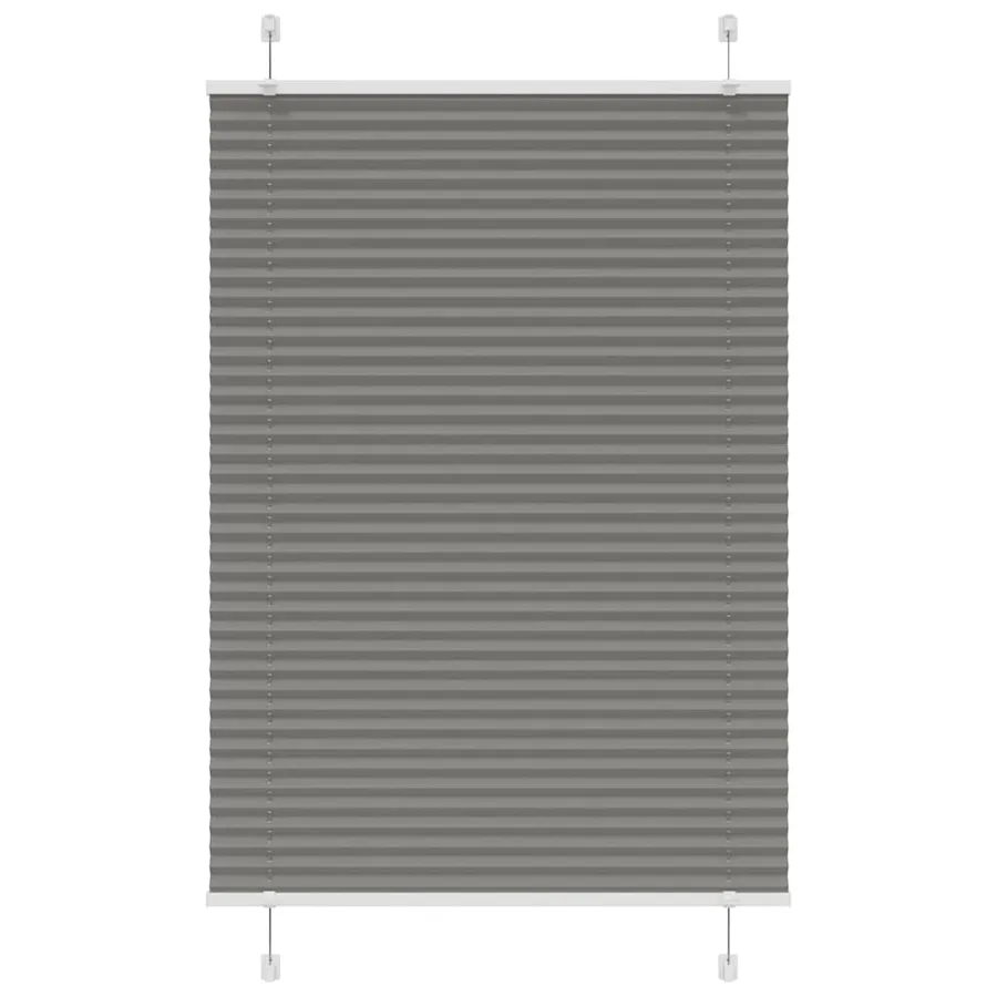 Store plissé anthracite 85x100 cm largeur du tissu 84,4 cm - 2