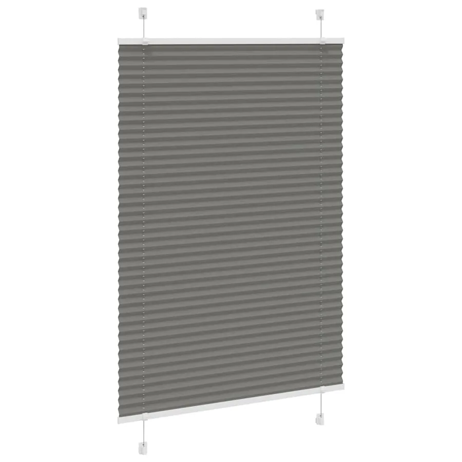 Store plissé anthracite 85x100 cm largeur du tissu 84,4 cm - 3