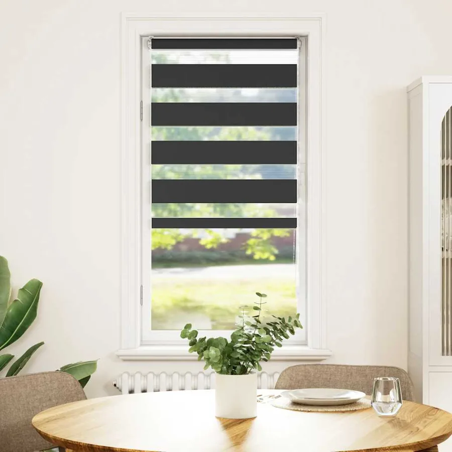 Store zèbre noir 65x100 cm largeur du tissu 60,9 cm polyester - 2