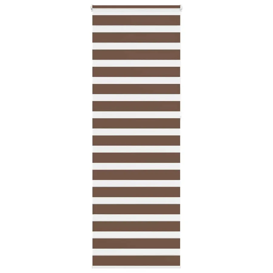 Store zèbre marron 70x230 cm largeur du tissu 65,9 cm polyester