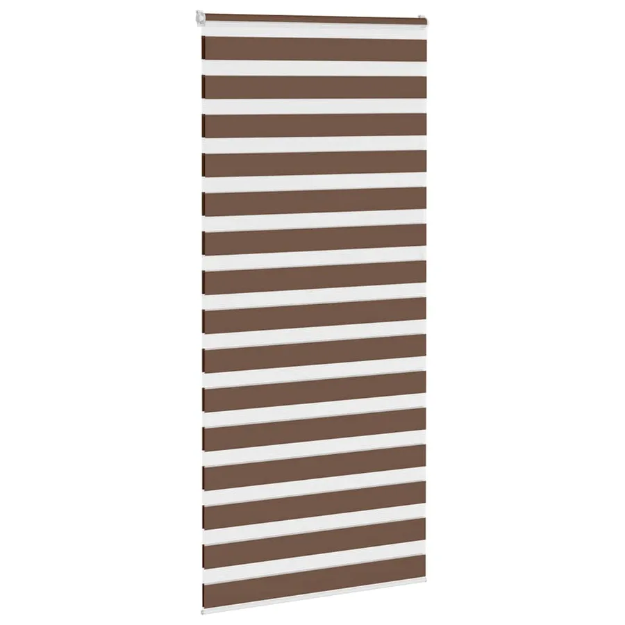 Store zèbre marron 100x230 cm largeur du tissu 95,9cm polyester - 3