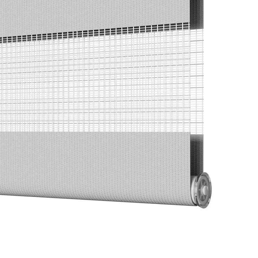 Store zèbre gris clair largeur du tissu 95,9 cm polyester - 12
