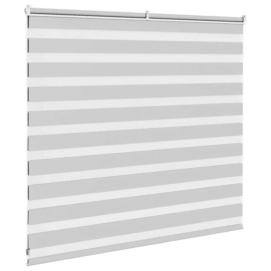 Store zèbre gris clair largeur du tissu 155,9 cm polyester - 4