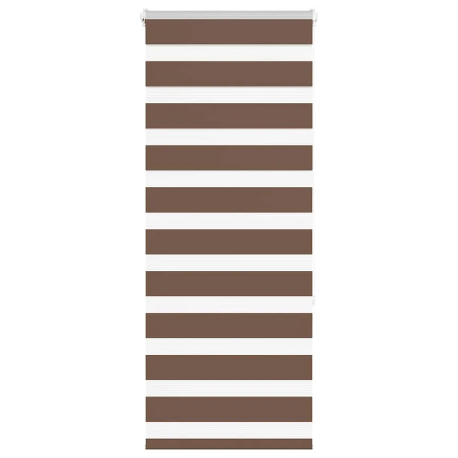 Store zèbre marron 55x150 cm largeur du tissu 50,9 cm polyester