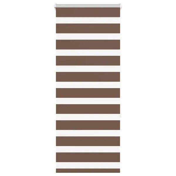 Store zèbre marron 55x150 cm largeur du tissu 50,9 cm polyester