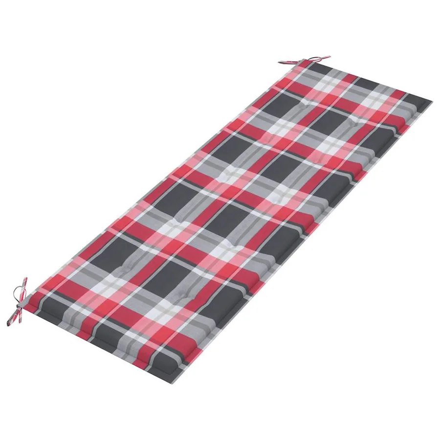 Banc de jardin 3 places avec coussin 150 cm Bois d'eucalyptus - 7