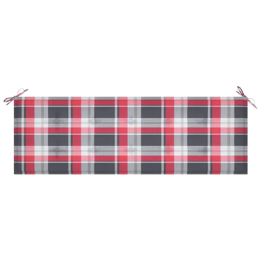 Banc de jardin 3 places avec coussin 150 cm Bois d'eucalyptus - 8