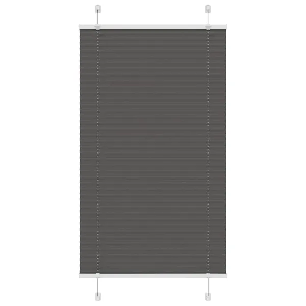 Store plissé noir 70x150 cm largeur du tissu 69,4 cm polyester