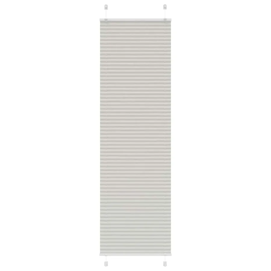 Store plissé gris clair 55x200 cm largeur du tissu 54,4 cm - 2