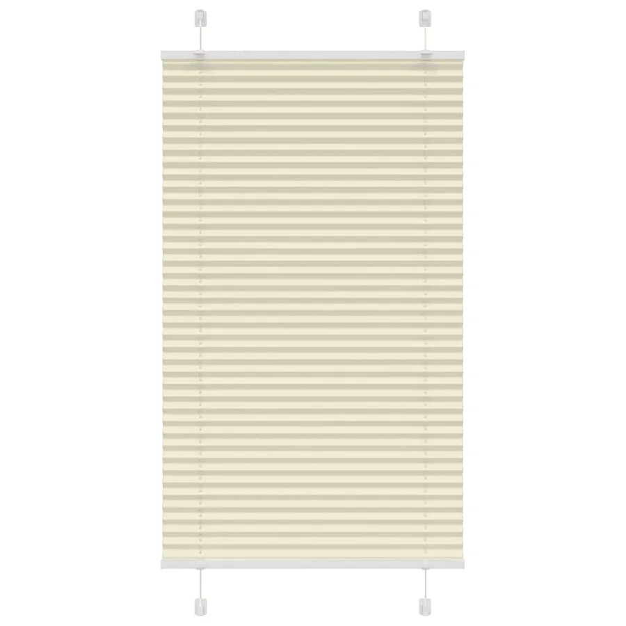 Store plissé crème 80x150 cm largeur du tissu 79,4 cm polyester