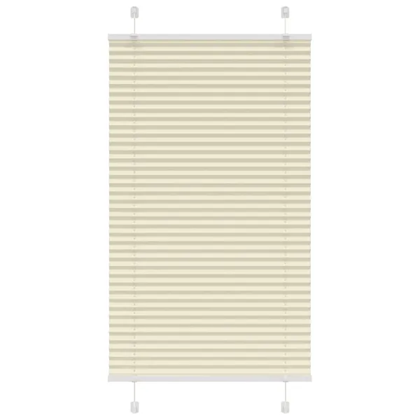 Store plissé crème 80x150 cm largeur du tissu 79,4 cm polyester