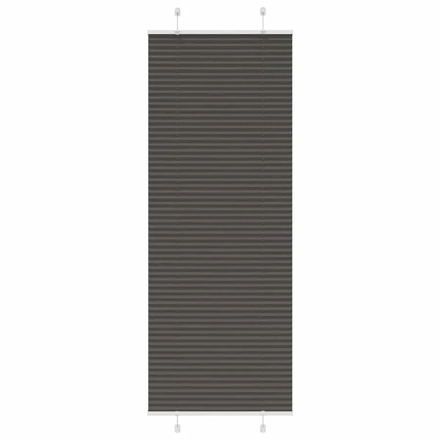 Store plissé noir 70x200 cm largeur du tissu 69,4 cm polyester