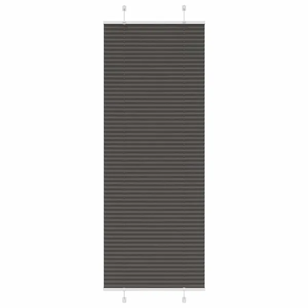 Store plissé noir 70x200 cm largeur du tissu 69,4 cm polyester