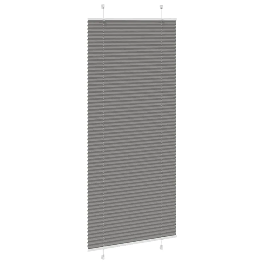 Store plissé anthracite 100x200 cm largeur du tissu 99,4 cm - 4