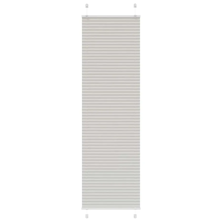 Store plissé gris clair 65x200 cm largeur du tissu 64,4 cm - 2