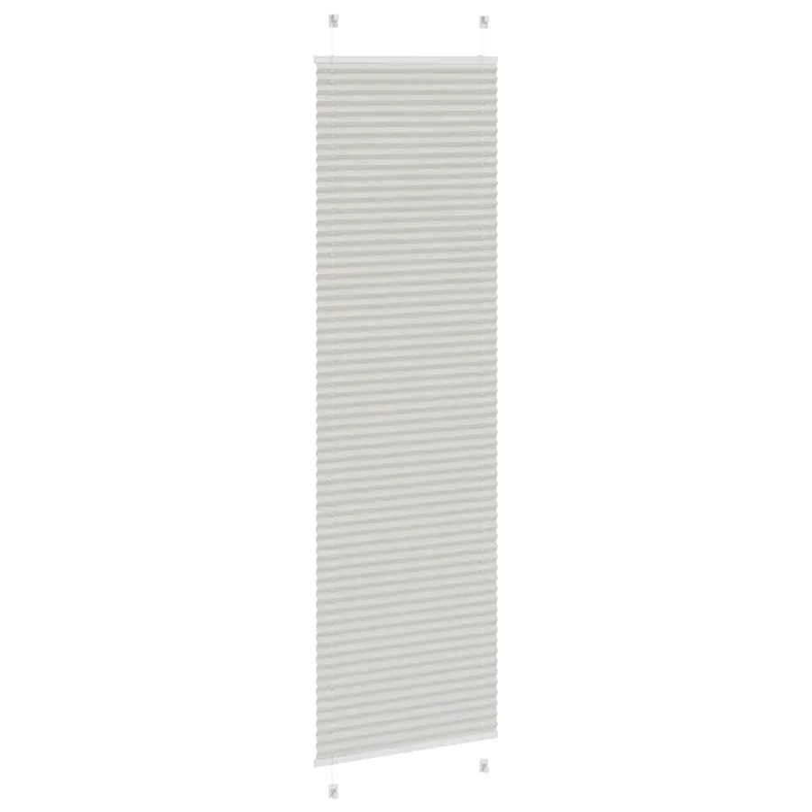 Store plissé gris clair 65x200 cm largeur du tissu 64,4 cm - 4