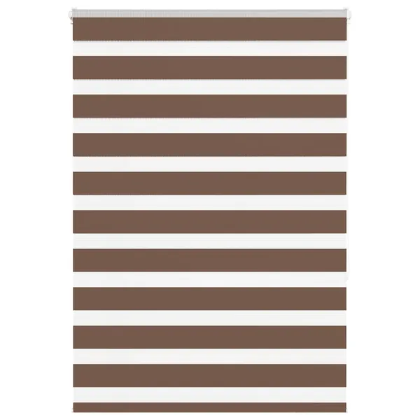 Store zèbre marron 100x150 cm largeur du tissu 95,9cm polyester