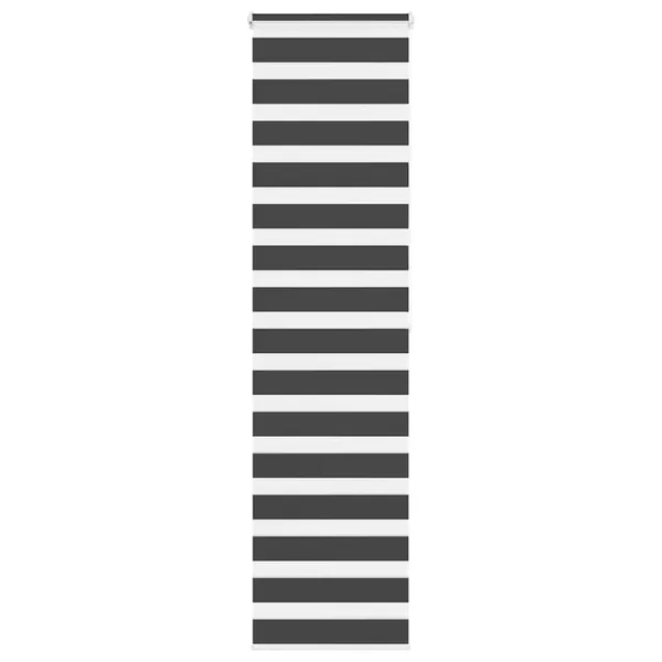 Store zèbre noir 65x200 cm largeur du tissu 60,9 cm polyester