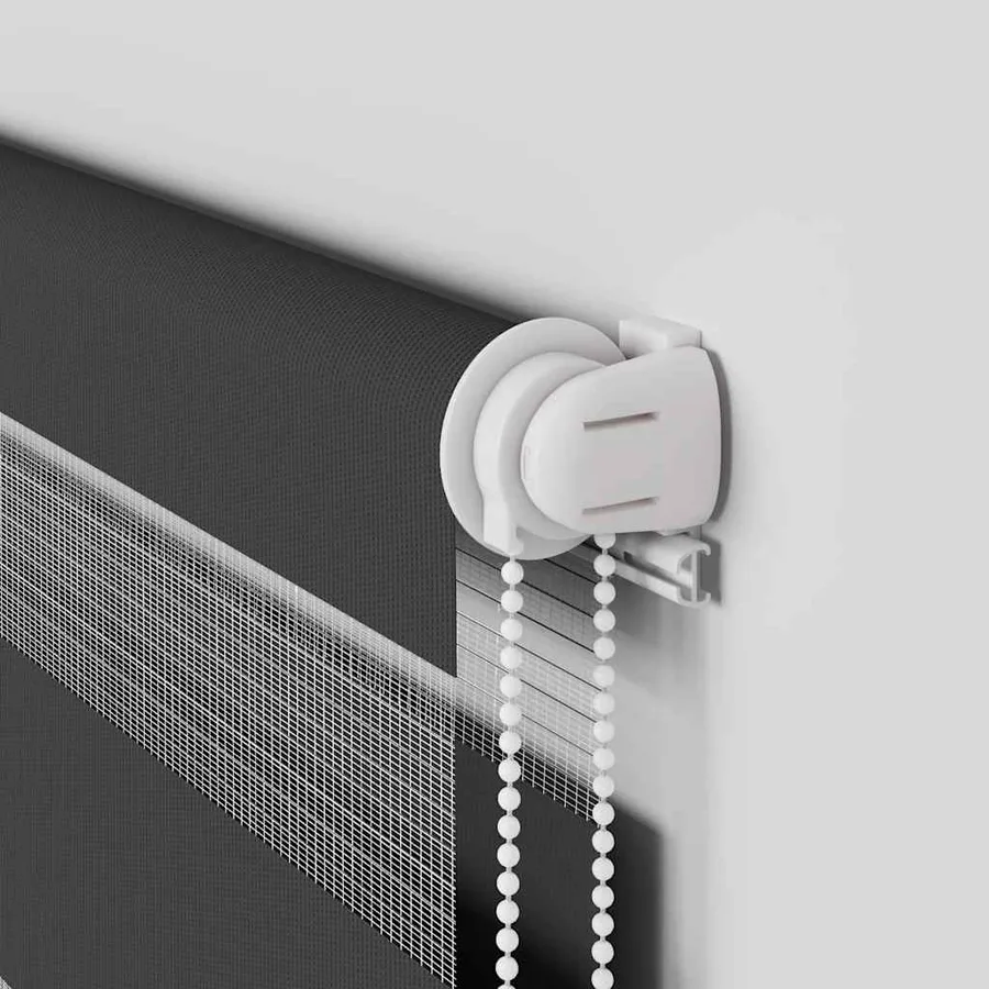 Store zèbre noir 65x200 cm largeur du tissu 60,9 cm polyester - 10