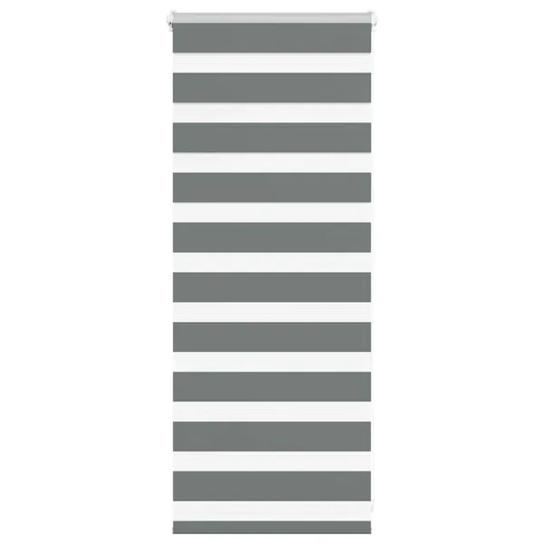 Store zèbre gris foncé largeur du tissu 55,9 cm polyester