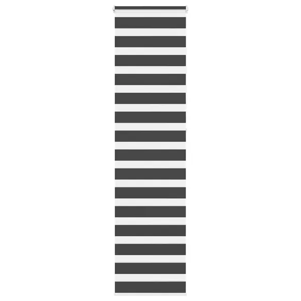 Store zèbre noir 65x230 cm largeur du tissu 60,9 cm polyester