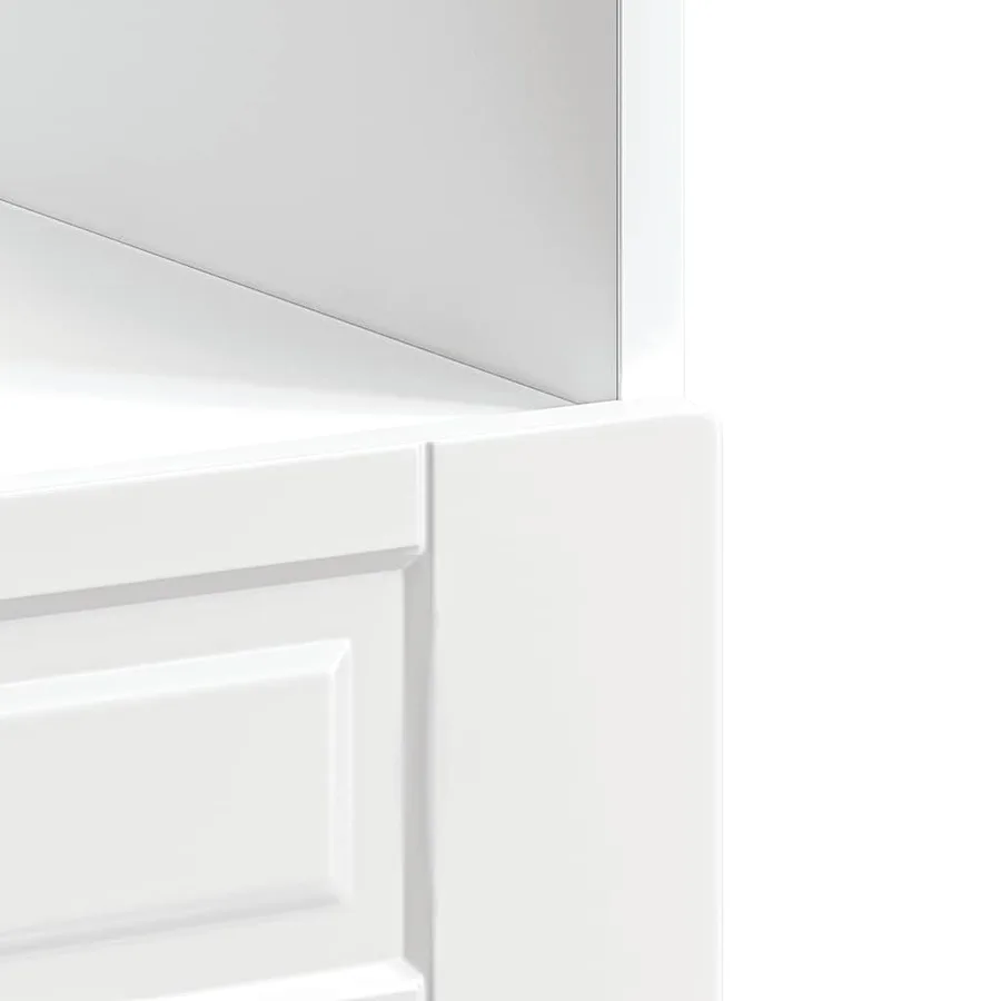 Armoire à four Porto blanc brillant bois d'ingénierie - 8