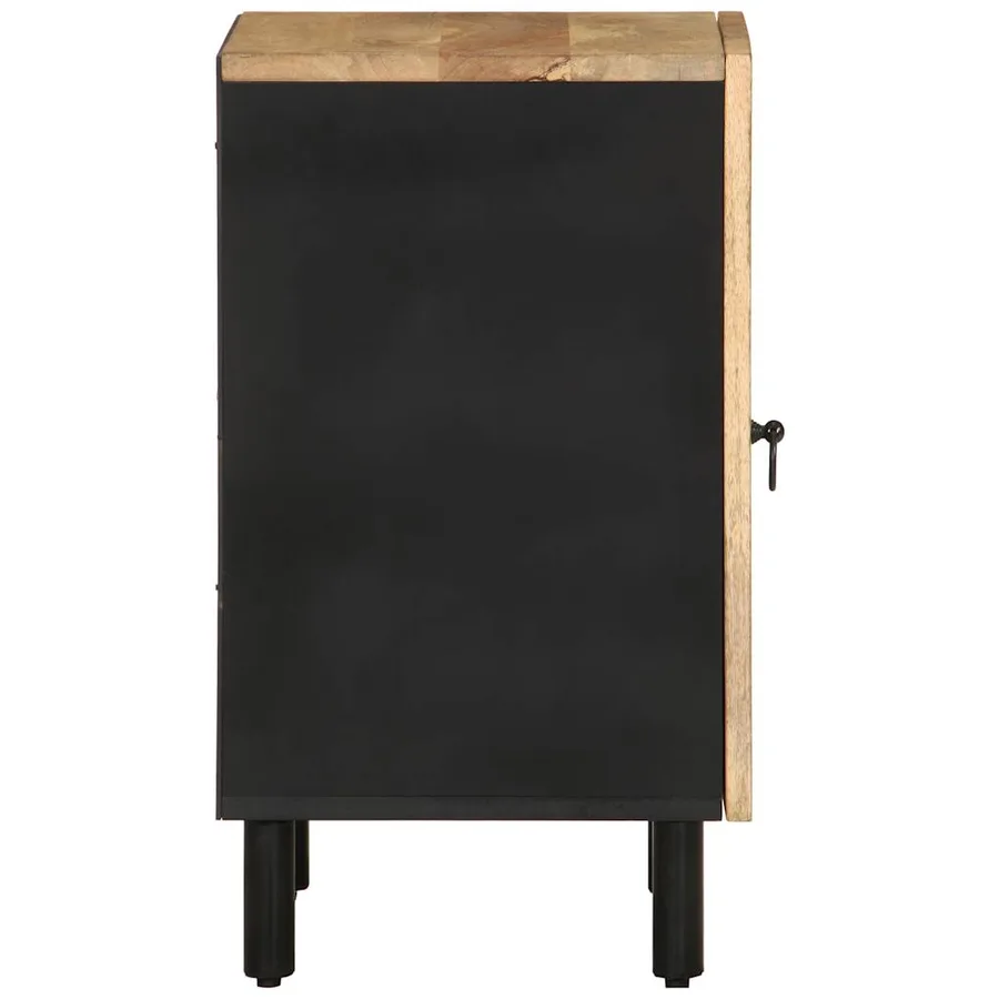 Armoire de salle de bain 38x33,5x58 cm bois massif de manguier - 4