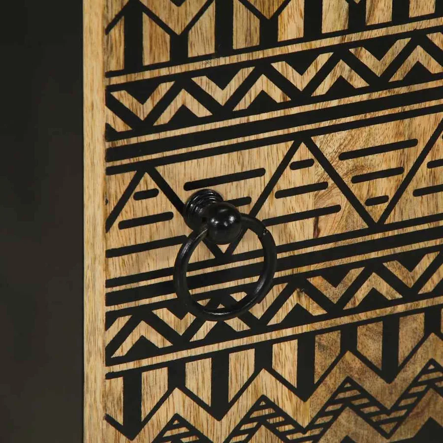 Armoire de salle de bain 38x33,5x58 cm bois massif de manguier - 8
