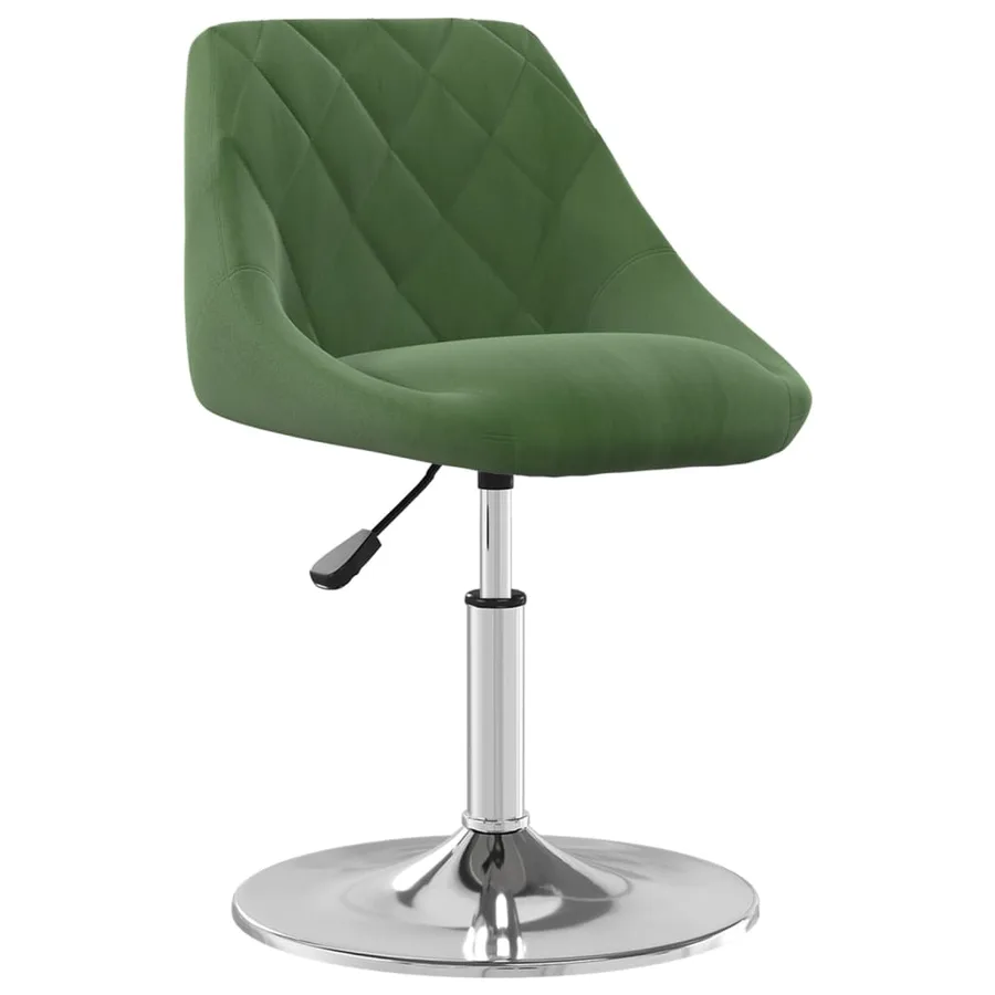 Chaises pivotantes à manger lot de 2 Vert foncé Velours - 3