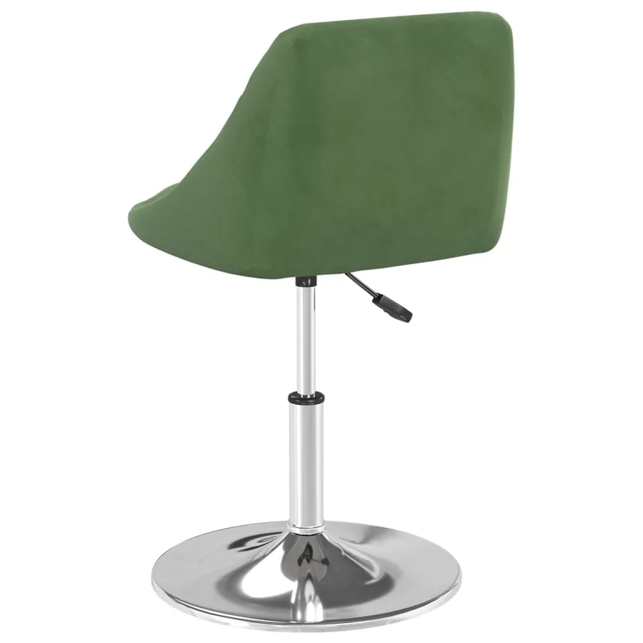 Chaises pivotantes à manger lot de 2 Vert foncé Velours - 6