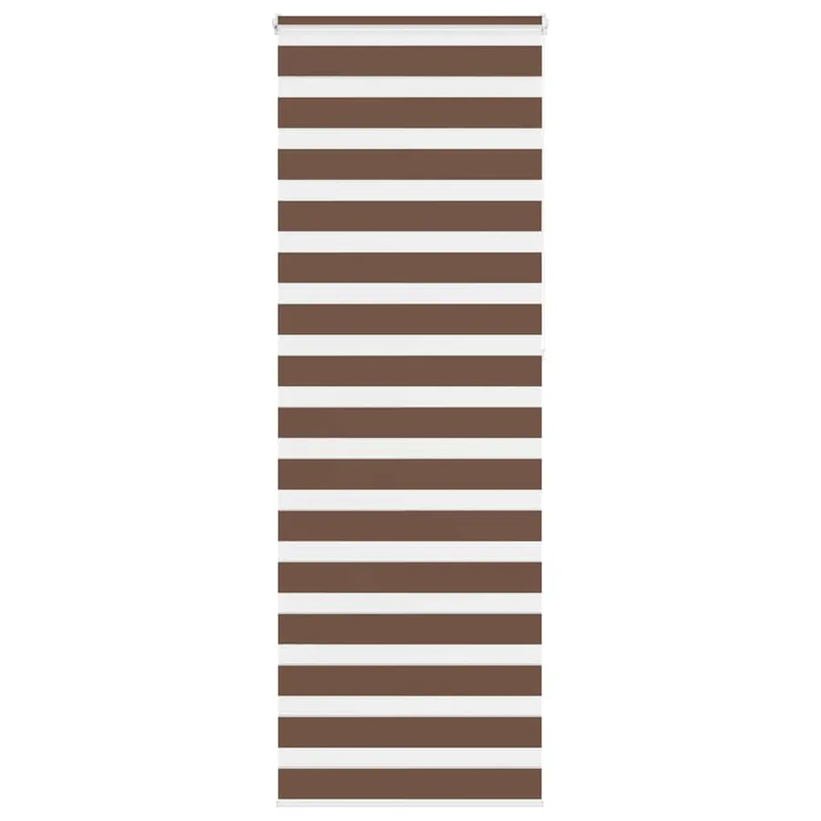 Store zèbre marron 80x230 cm largeur du tissu 75,9 cm polyester
