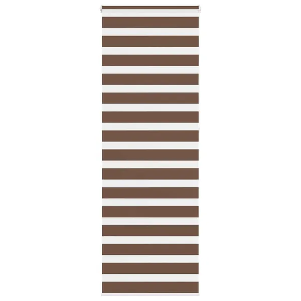 Store zèbre marron 80x230 cm largeur du tissu 75,9 cm polyester