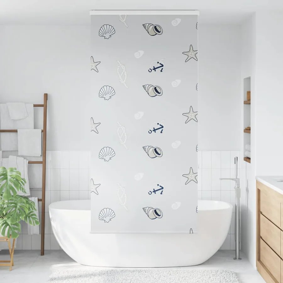 Store enrouleur de douche avec cassette largeur du tissu 86 cm - 2