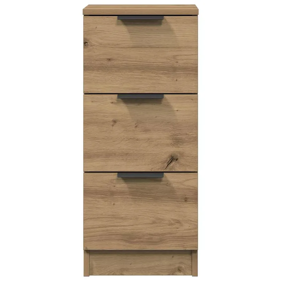 Buffets 2 pcs chêne artisanal 30x30x70 cm bois d'ingénierie - 5