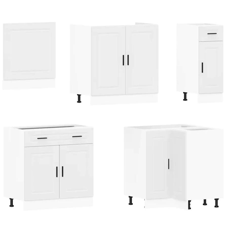 Ensemble d'armoires cuisine 11pcs Porto blanc bois d'ingénierie - 4