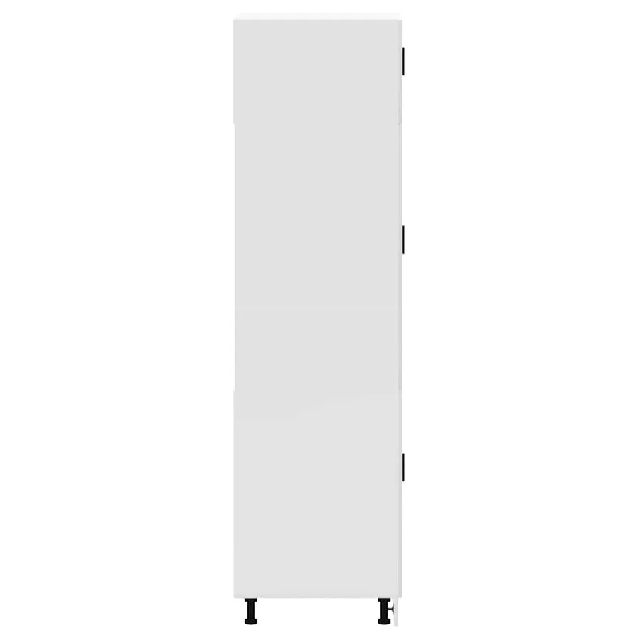 Armoire de cuisine Porto blanc brillant bois d'ingénierie - 5