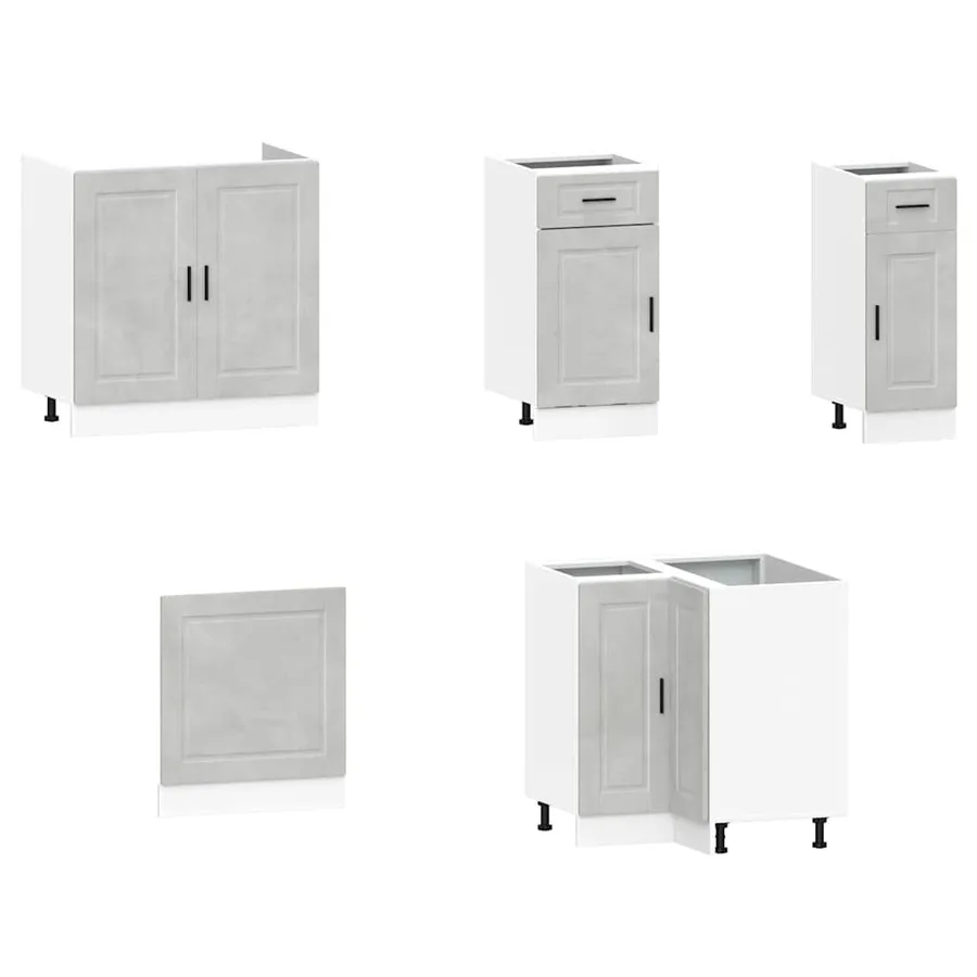 Ensemble d'armoires de cuisine 11 pcs Porto bois d'ingénierie - 4