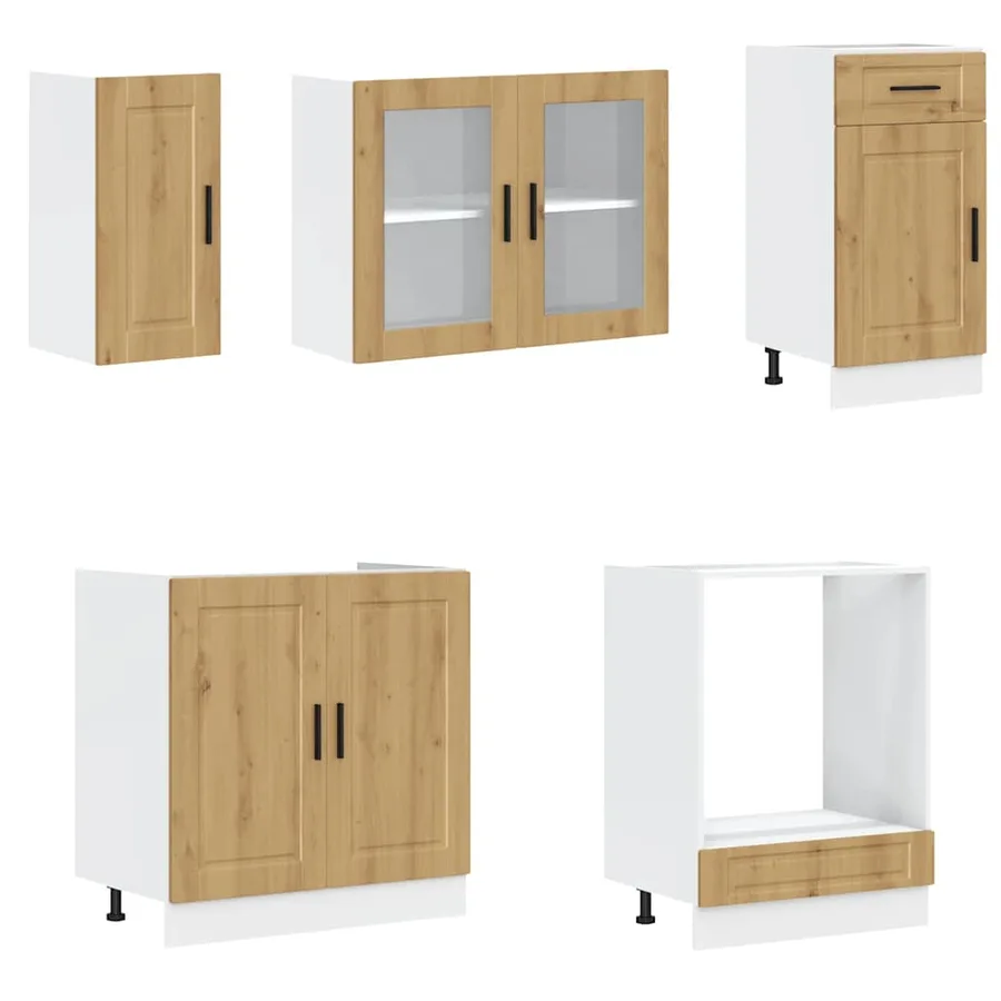 Ensemble d'armoires de cuisine 8 pcs Kalmar bois d'ingénierie - 4