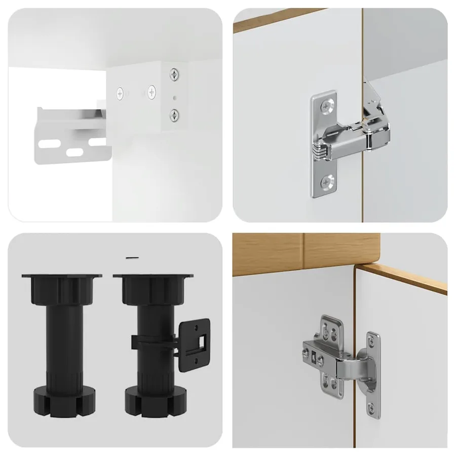 Ensemble d'armoires de cuisine 8 pcs Kalmar bois d'ingénierie - 7