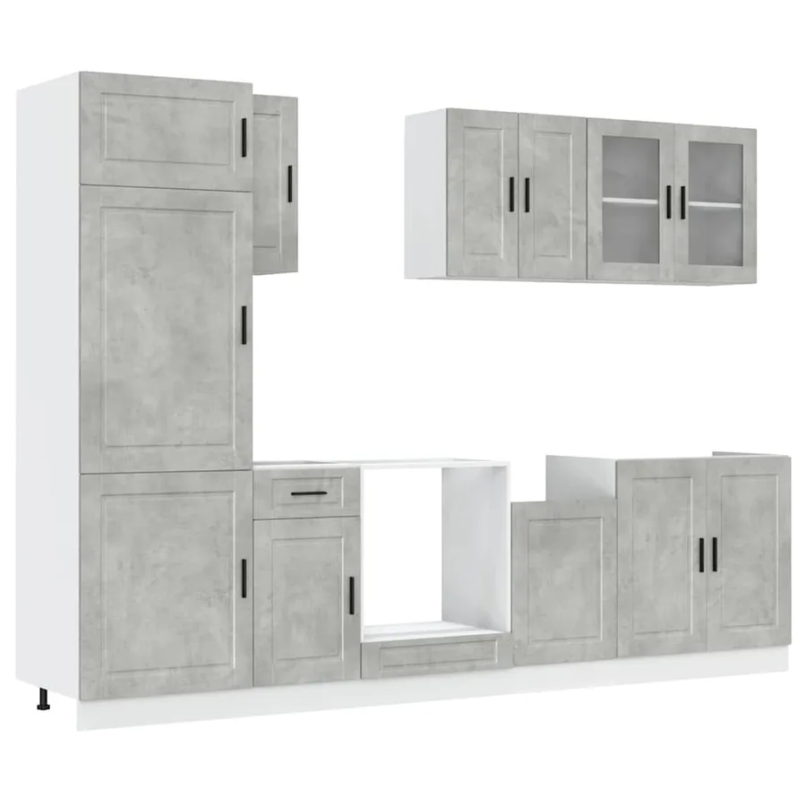 Ensemble d'armoires de cuisine 8 pcs Kalmar bois d'ingénierie - 2