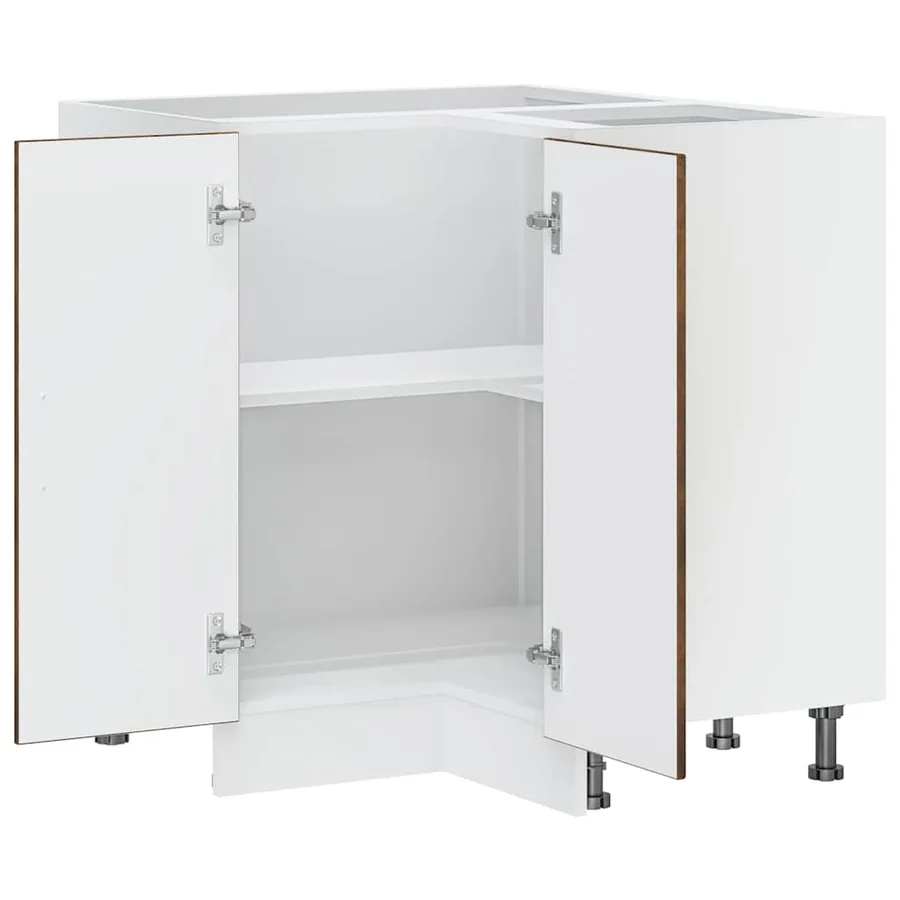 Armoire d'angle de cuisine Porto chêne fumé bois d'ingénierie - 6