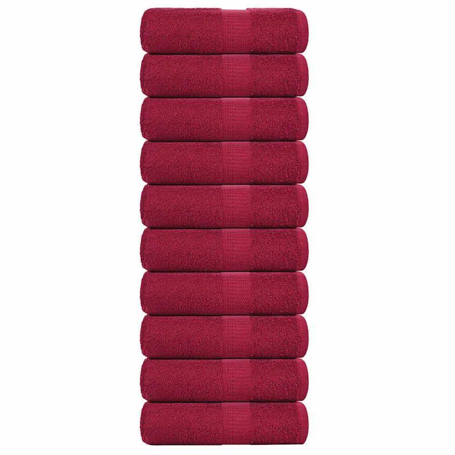 Serviettes d'invité FROGN 10pcs bordeaux 30x50 cm 360 g/m²