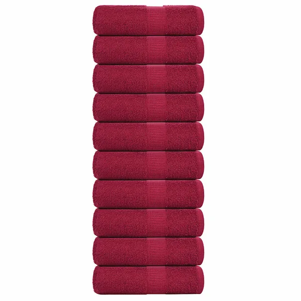 Serviettes d'invité FROGN 10pcs bordeaux 30x50 cm 360 g/m²