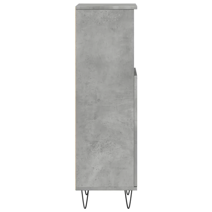 Armoire de salle de bain gris béton 30x30x100 cm - 5