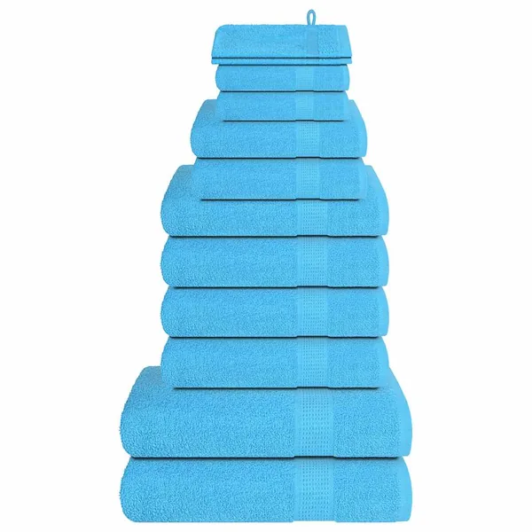 Ensemble de serviettes FROGN 12 pcs turquoise 360 g/m²