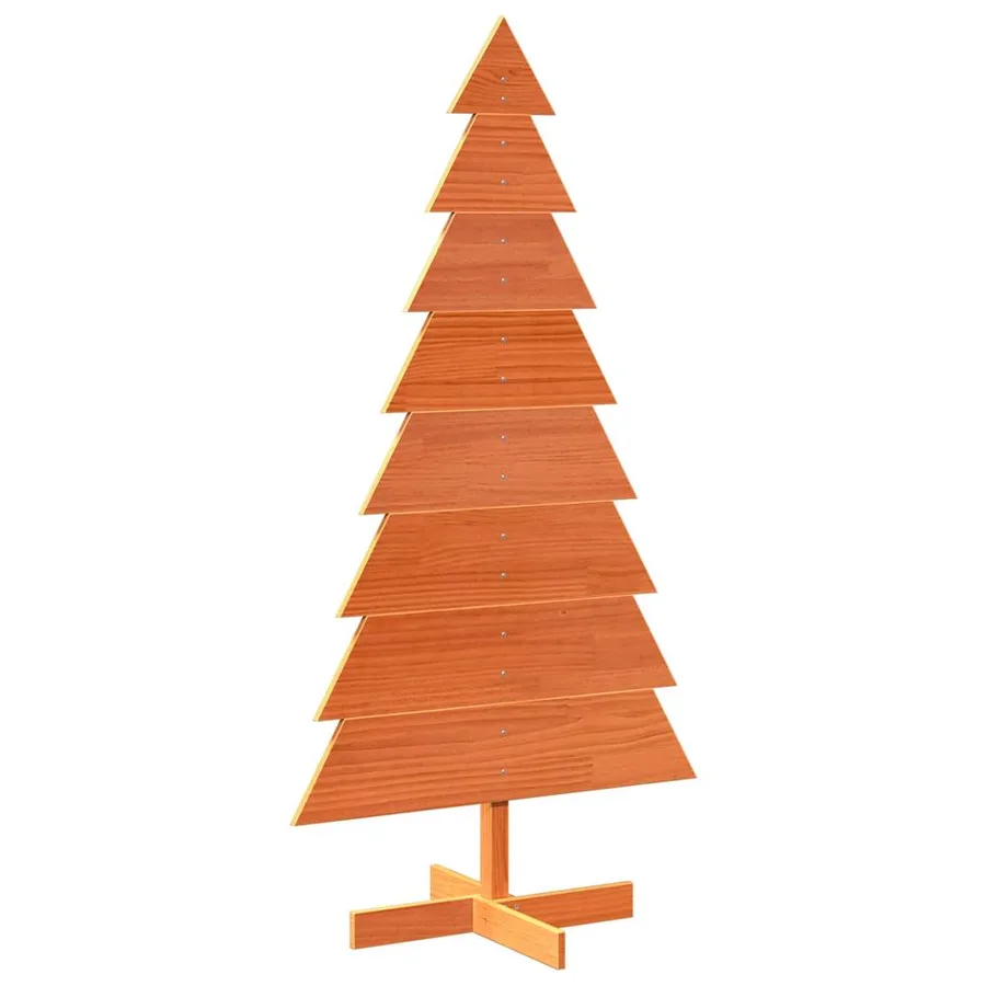 Arbre de Noël en bois pour décoration 150 cm bois de pin massif - 2