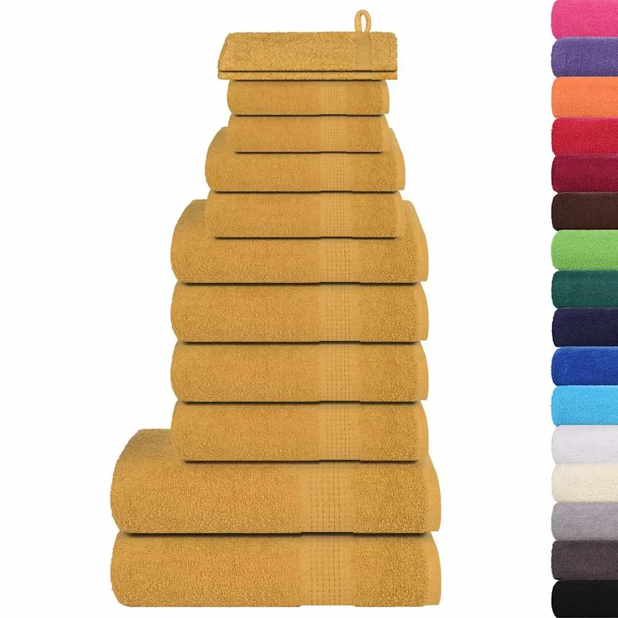 Ensemble de serviettes FROGN 12 pcs doré 360 g/m² - 2