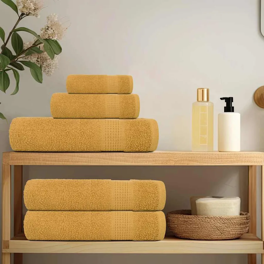 Ensemble de serviettes FROGN 12 pcs doré 360 g/m² - 3