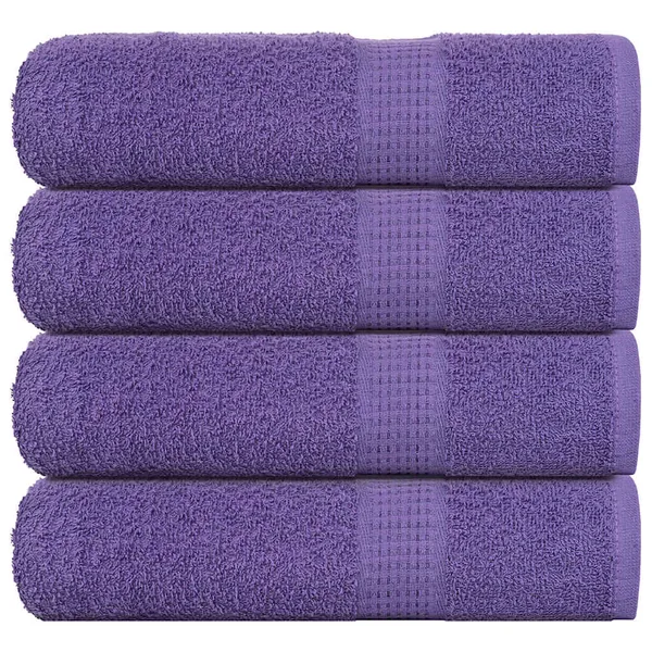 Serviettes de douche FROGN 4 pcs violet 70x140 cm 360 g/m²