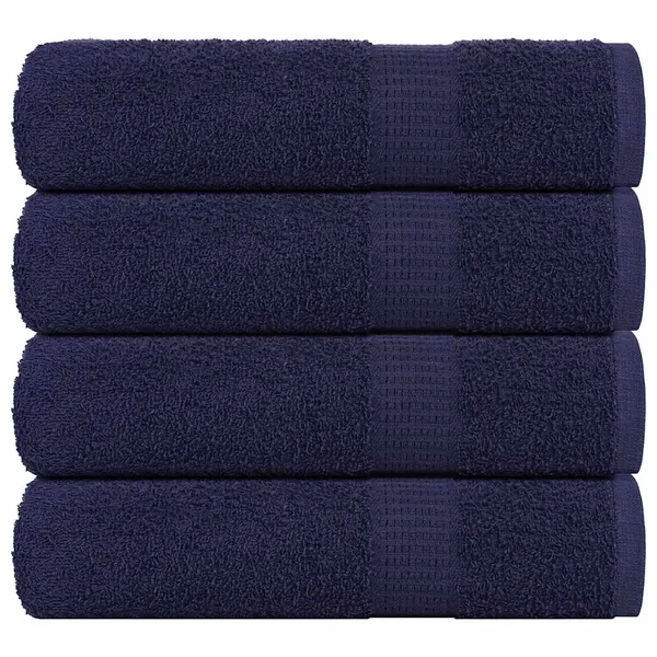 Serviettes de douche FROGN 4 pcs bleu marine 70x140 cm 360 g/m²